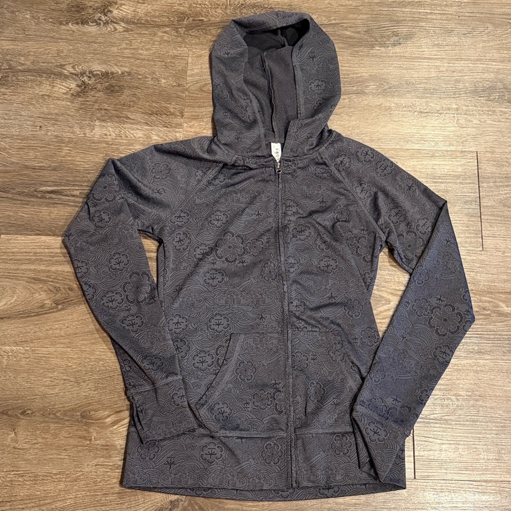 Soybu Gray Activewear Zip Up Hoodie Size XS